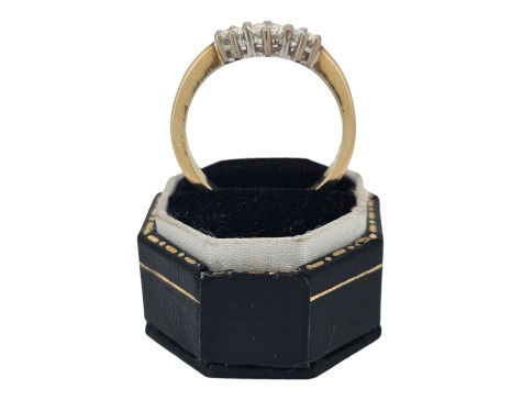 Diamond Trilogy Three Stone Ring 0.75ct G/H Si 18ct Yellow Gold 