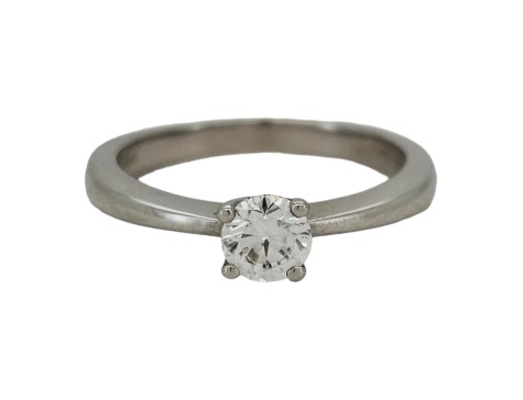 Diamond Solitaire Ring 0.50ct Brilliant Cut G colour Si Clarity Platinum 