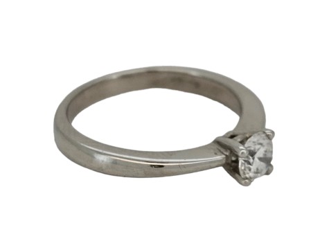 Diamond Solitaire Ring 0.50ct Brilliant Cut G colour Si Clarity Platinum 