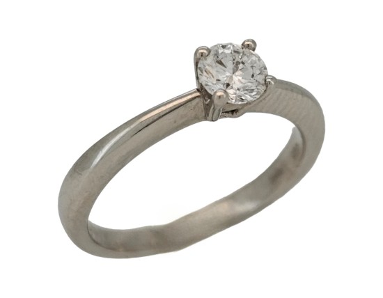 Diamond Solitaire Ring 0.50ct Brilliant Cut G colour Si Clarity Platinum 