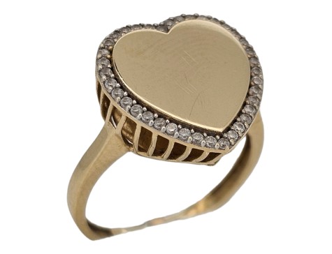 Heart 14kt Yellow Gold Dress Ring 