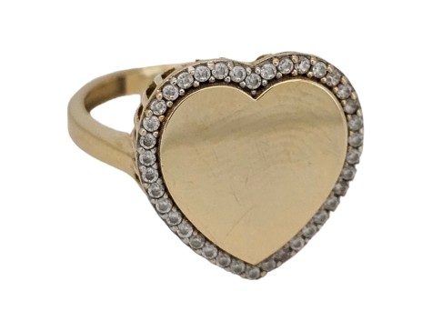 Heart 14kt Yellow Gold Dress Ring 