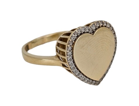 Heart 14kt Yellow Gold Dress Ring 