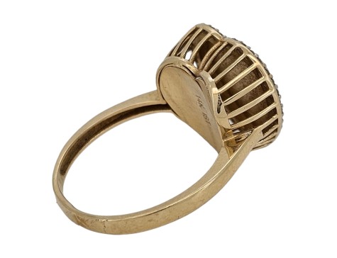 Heart 14kt Yellow Gold Dress Ring 