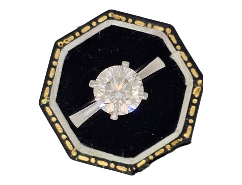 Diamond Solitaire Ring Platinum igi Certified J Colour Vs Clarity 2.17ct Brilliant Cut 