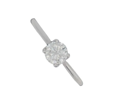Brilliant Cut Diamond Solitaire Ring IGI Certified F colour Si Clarity 0.50ct
