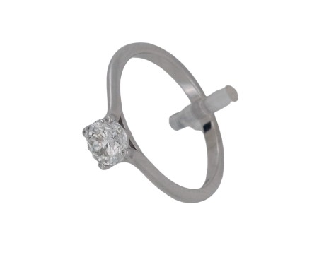 Brilliant Cut Diamond Solitaire Ring IGI Certified F colour Si Clarity 0.50ct