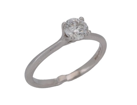 Brilliant Cut Diamond Solitaire Ring IGI Certified F colour Si Clarity 0.50ct