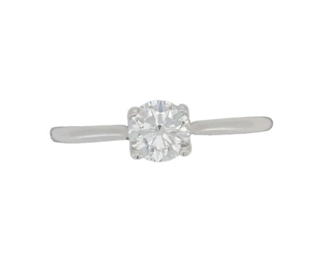 Brilliant Cut Diamond Solitaire Ring IGI Certified F colour Si Clarity 0.50ct