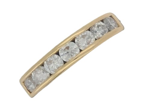 Channel Set Seven Stone DIamond Eternity Ring F-G Colour 1.00ct 18ct Yellow Gold 