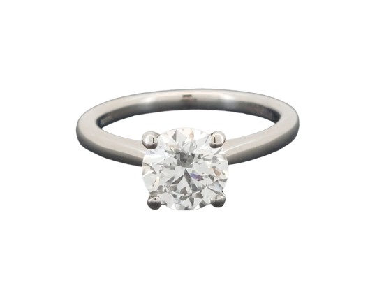 Brilliant Cut Lab Grown Diamond Solitaire Ring Platinum Certified D Colour Vs2 Clarity 1.50ct Gia Certified 