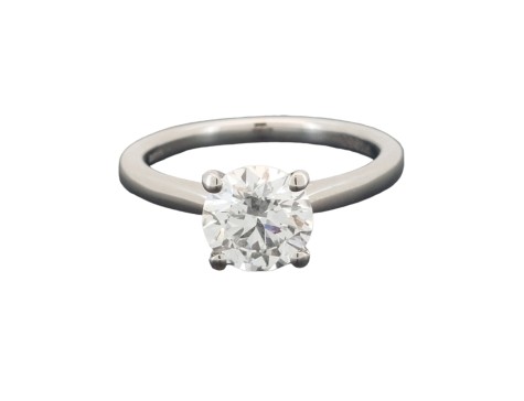 Brilliant Cut Lab Grown Diamond Solitaire Ring Platinum Certified D Colour Vs2 Clarity 1.50ct Gia Certified 