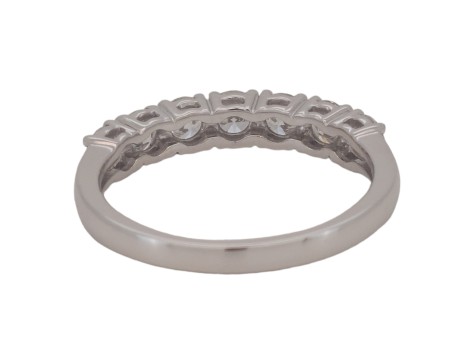 Diamond Seven Stone Eternity Ring 1.50ct 18ct White Gold Brilliant Cut