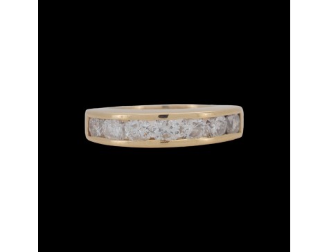 Channel Set Seven Stone DIamond Eternity Ring F-G Colour 1.00ct 18ct Yellow Gold 